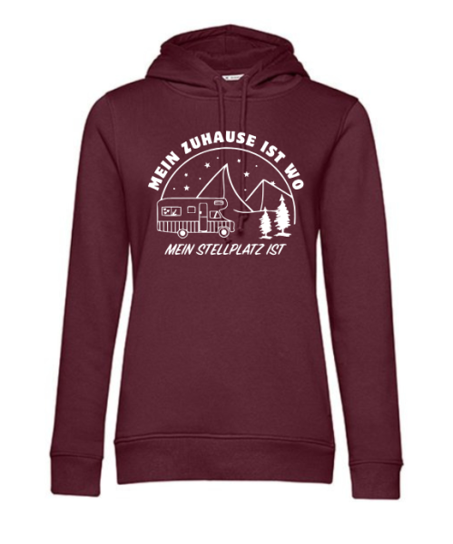 Hoodie "Zuhause ist, wo mein Stellplatz ist"